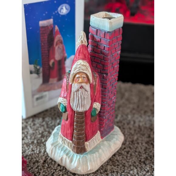 Paul Bolinger Kurt S. Adler Santa Chimney Figurine JB230 w/ Box Handcrafted - Picture 1 of 13